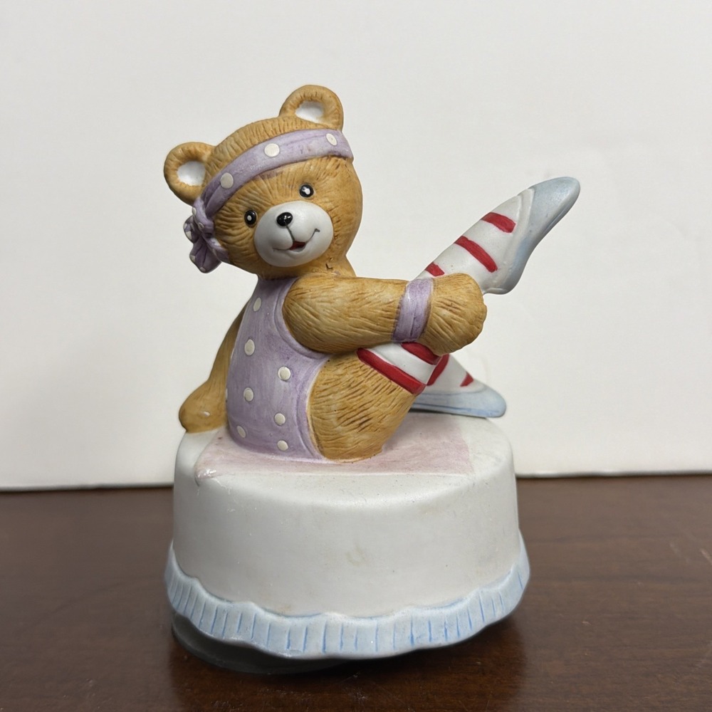 Ballerina Bear Music Box 1991 SAN FRANCISCO MUSIC BOX COMPANY Little Girl Gift!